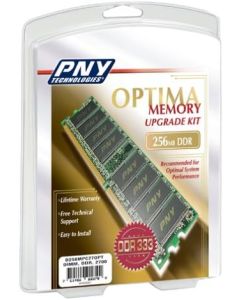 PNY Optima Series 256 MB DIMM PC2700 DDR Memory Upgrade